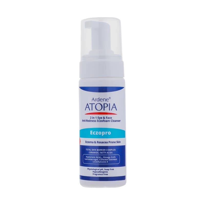 آردن آتوپیا Eczopro -  فوم شوینده بسیار ملایم صورت و اطراف چشم ( پوست خیلی خشک و مستعد قرمزی)