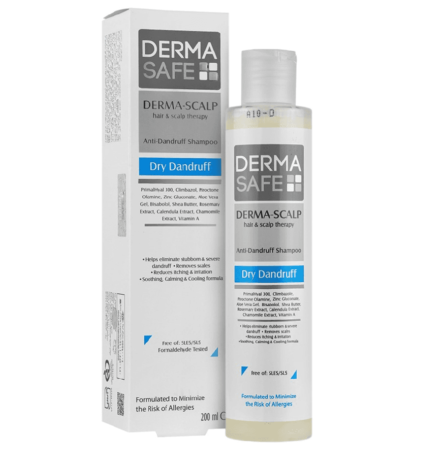 Derma Safe - شامپو ضدشوره پوست و کف سرخشک 200گرم