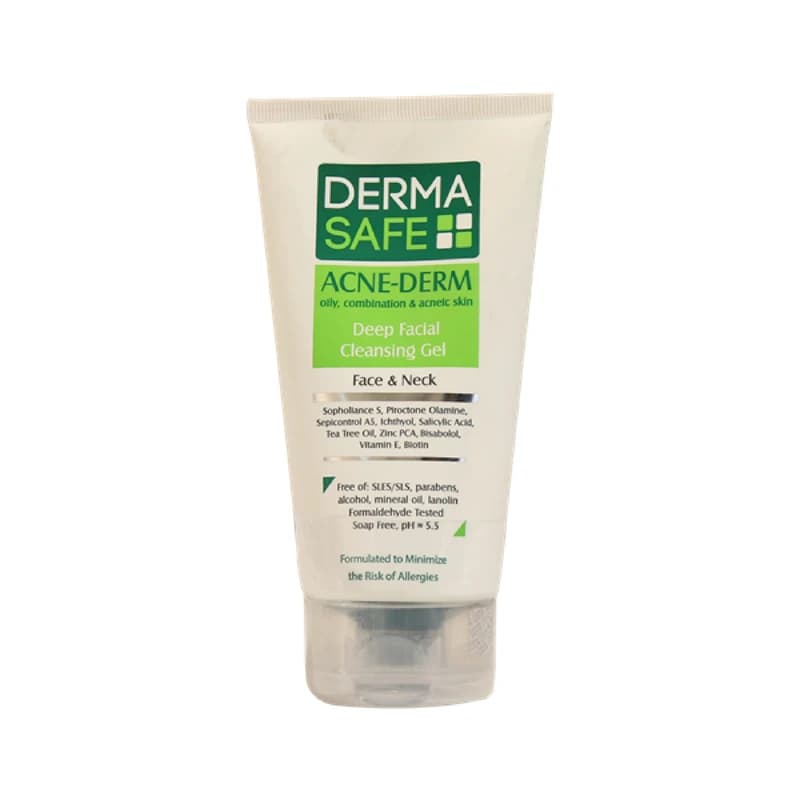 Derma Safe - ژل شستشوی صورت مخصوص پوستهای چرب