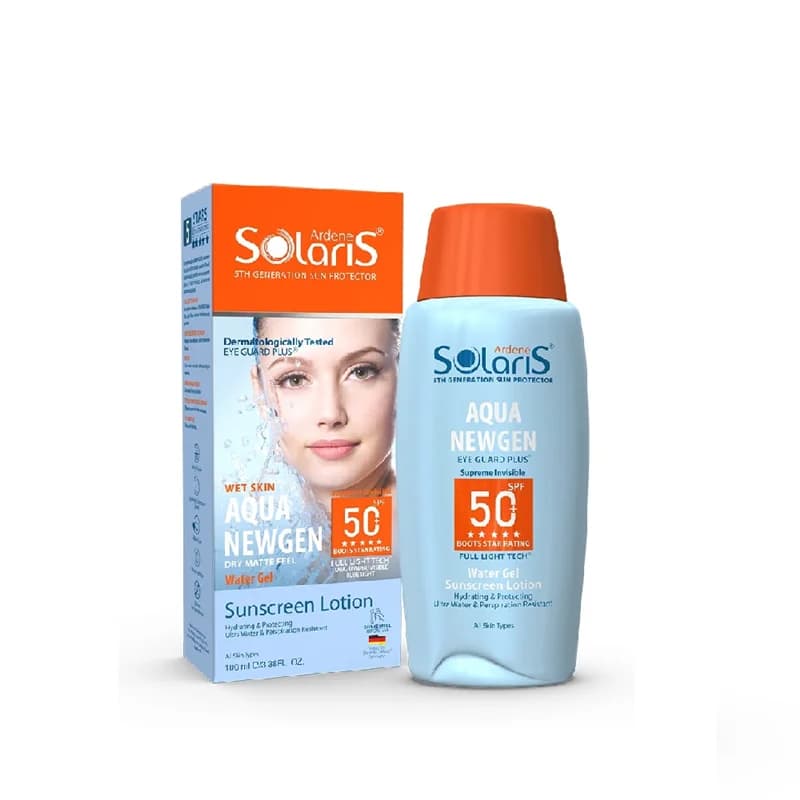 آردن سولاریس - ضدآفتاب لوسیون آبی spf50 فاقد چربی Aqua newgen